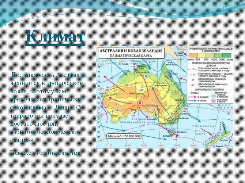 Климатическая карта австралии и новой зеландии